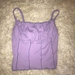 Lavender crop top